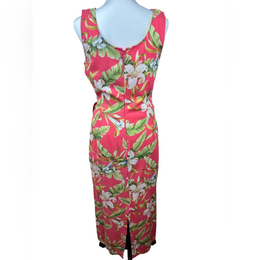 La Cabana Hawaiian Tropical Print Wrap Dress, size S - Picture 4 of 10